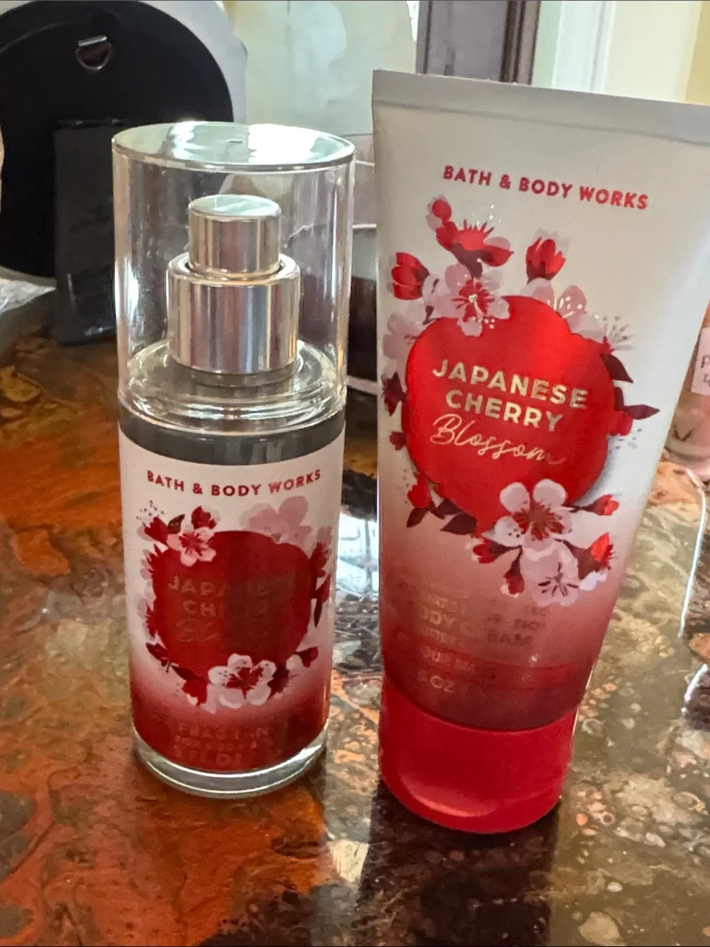 Bath & Body Works 4 Pc Japanese Cherry Blossom Lotion & Mist Set